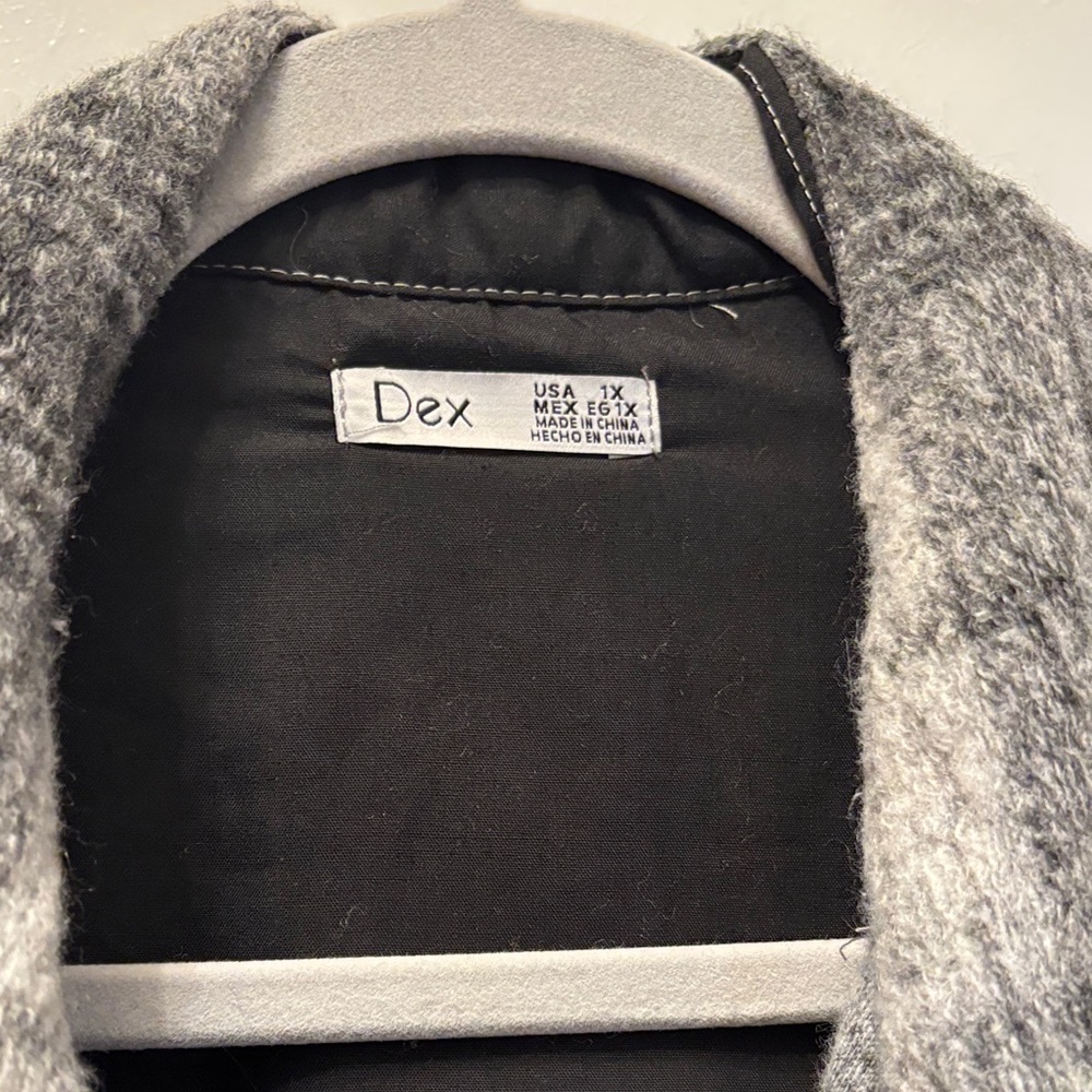 Dex Gray Plaid Button-Up Shacket - Picture 2 of 7
